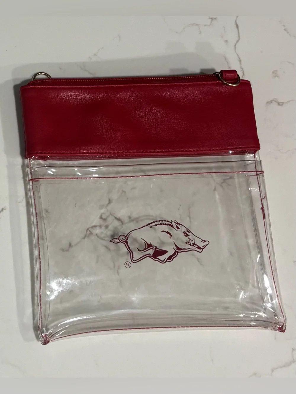 University of Arkansas Clear Gameday Crossbody Bag